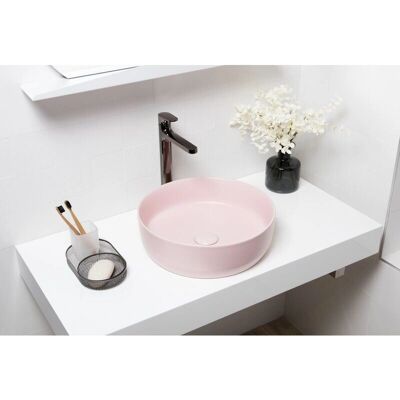 Swiss Aqua Technologies - Lavabo rosa mate 39x39x12cm Swiss Aqua Technologies - Lavabo rosa mate 39x39x12cm