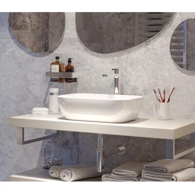 Swiss Aqua Technologies - Lavabo compacto de cerámica blanca Swiss Aqua Technologies - Lavabo compacto de cerámica blanca
