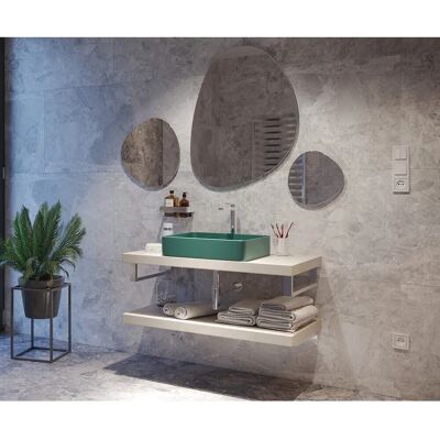 Lavabo da appoggio Infinitio Verde Scuro Opaco - Swiss Aqua Technologies Lavabo da appoggio Infinitio Verde Scuro Opaco - Swiss Aqua Technologies