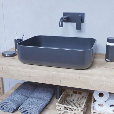 Encimera de lavabo natural de roble Egger 80x50 cm - Encimera de baño Encimera de lavabo natural de roble Egger 80x50 cm - Encimera de baño