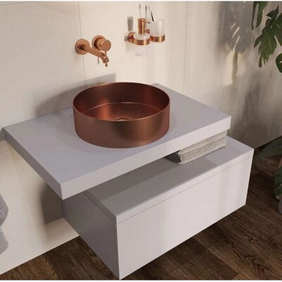 Encimera de lavabo Egger Naturel 80x8x50cm Encimera de lavabo Egger Naturel 80x8x50cm