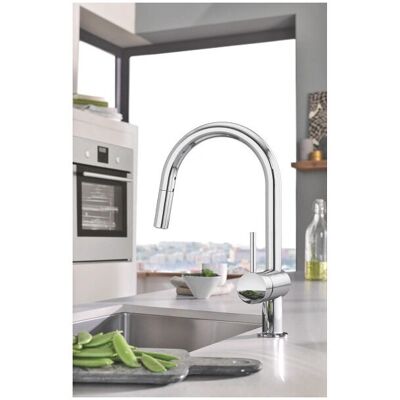 Grohe - Mezclador de cocina cromado con caño giratorio - Grifo Grohe - Mezclador de cocina cromado con caño giratorio - Grifo