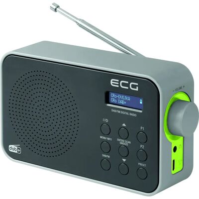 Radio portatile ECG RD 110 DAB con tuner DAB+ e FM, nero, 1,2 W, memoria 30 stazioni - Radio Radio portatile ECG RD 110 DAB con tuner DAB+ e FM, nero, 1,2 W, memoria 30 stazioni - Radio