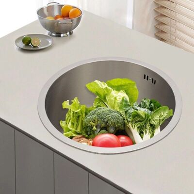 SENDERPICK - 36.5cm Round Stainless Sink - Ø36.5 cm - Sink SENDERPICK - 36.5cm Round Stainless Sink - Ø36.5 cm - Sink