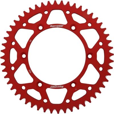 Supersprox Aluminium-Hinterradkette 520 - Anti Schlamm - Rot - 52 Zähne - AF206XR52 Supersprox Aluminium-Hinterradkette 520 - Anti Schlamm - Rot - 52 Zähne - AF206XR52
