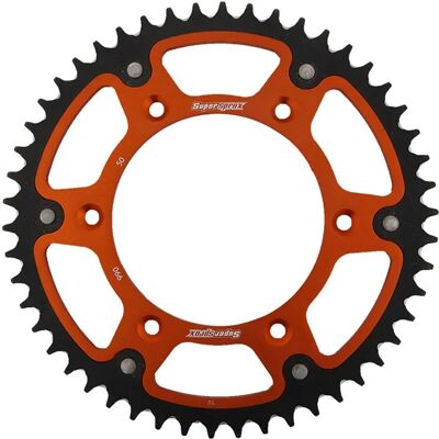 Supersprox Orange Bi-metal Motorcycle Sprocket - Motorcycles Supersprox Orange Bi-metal Motorcycle Sprocket - Motorcycles