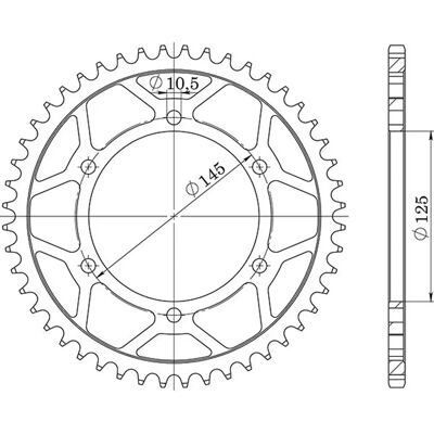 Supersprox Steel 520 Sprocket - Motorcycle Part Supersprox Steel 520 Sprocket - Motorcycle Part