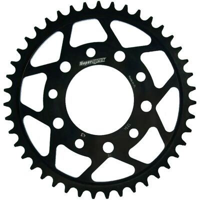 Supersprox Black Steel Motorcycle Sprocket - Pas 530-43 - Motorcycle Sprocket Supersprox Black Steel Motorcycle Sprocket - Pas 530-43 - Motorcycle Sprocket