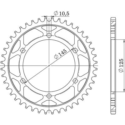 Piñón de acero Supersprox RFE-867 - Moto Piñón de acero Supersprox RFE-867 - Moto