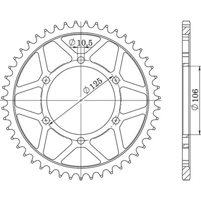 Supersprox Steel 50T Chain Sprocket - Motorcycle/Enduro Supersprox Steel 50T Chain Sprocket - Motorcycle/Enduro