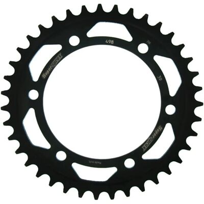 Couronne moto Supersprox RFE 498 - 39 dents, Noir Couronne moto Supersprox RFE 498 - 39 dents, Noir