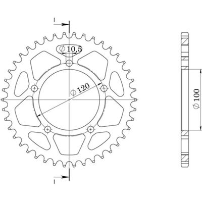 Sgr Z 42 Teeth Aluminum Sprocket for Aprilia Sgr Z 42 Teeth Aluminum Sprocket for Aprilia