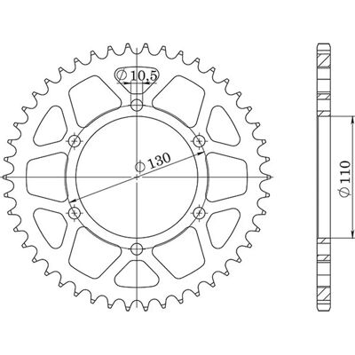 Corona in acciaio Supersprox 520 - Leggera, durevole, per MX e strada Corona in acciaio Supersprox 520 - Leggera, durevole, per MX e strada
