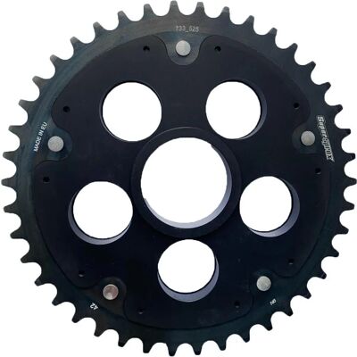 Supersprox - SPX Edge 733 525 - Noir - Motorcycle Sprocket - Publicité Supersprox - SPX Edge 733 525 - Noir - Motorcycle Sprocket - Publicité