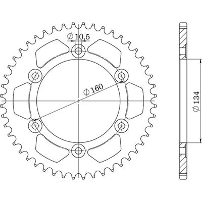 Corona in acciaio 525 Supersprox - Alta durabilità Corona in acciaio 525 Supersprox - Alta durabilità