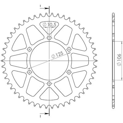 Sgr Triumph Aluminum Sprocket - 41 Teeth - 520 Pitch - Street & Bonneville Models Sgr Triumph Aluminum Sprocket - 41 Teeth - 520 Pitch - Street & Bonneville Models