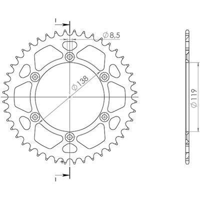 Sunstar D48 Aluminum Sprocket for Husaberg 350/501 FC 6 Speed 1996-1999 Sunstar D48 Aluminum Sprocket for Husaberg 350/501 FC 6 Speed 1996-1999
