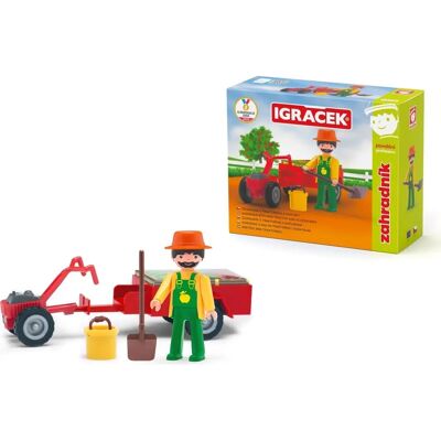 IGRÁČEK - Záhradník - traktor - figurka IGRÁČEK - Záhradník - traktor - figurka