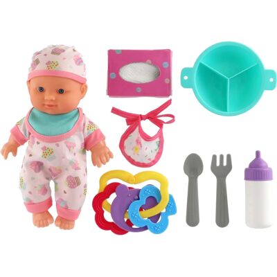 Fuego - Bábika baby 22cm - plast - Příslušenství - Doll Fuego - Bábika baby 22cm - plast - Příslušenství - Doll