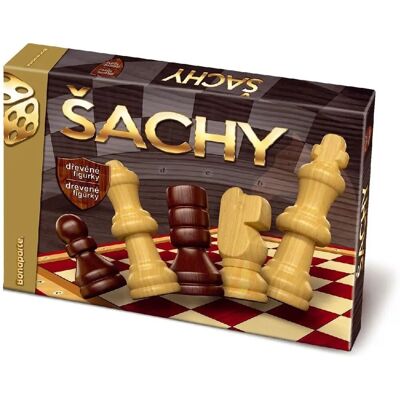 Dřevěné šachy - Klasická strategická hra pro rodinu Dřevěné šachy - Klasická strategická hra pro rodinu