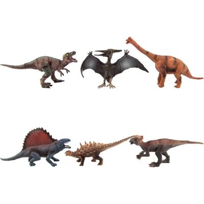 Sada dinosaurů Teddies - 6 ks, 14-19cm - Hračky Sada dinosaurů Teddies - 6 ks, 14-19cm - Hračky