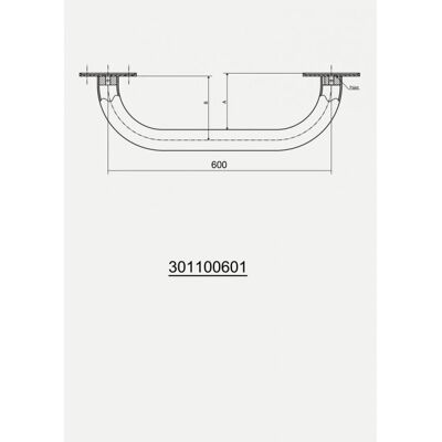 Bemeta - aide Barre fixe de 60cm en acier inoxydable - Barre de support pour salle de bain - Publicité Bemeta - aide Barre fixe de 60cm en acier inoxydable - Barre de support pour salle de bain - Publicité