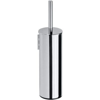Brosse de toilettes murale Omega Chrome Noir - Porte-brosse WC - Publicité Brosse de toilettes murale Omega Chrome Noir - Porte-brosse WC - Publicité
