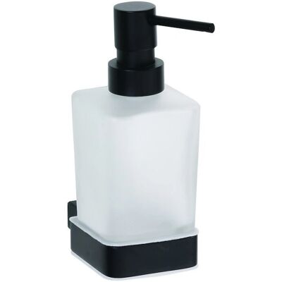 Dispenser di sapone in vetro e ottone nero Bemeta - 250ml - Montaggio a parete Dispenser di sapone in vetro e ottone nero Bemeta - 250ml - Montaggio a parete
