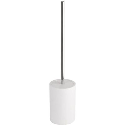 Support de brosse de toilettes GAMMA - Résine, Chrome mat, Forme ronde - Fabrication européenne - Publicité Support de brosse de toilettes GAMMA - Résine, Chrome mat, Forme ronde - Fabrication européenne - Publicité