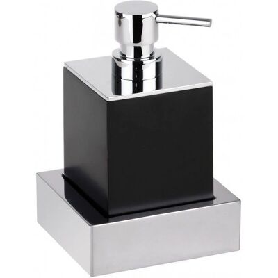 Distributeur de savon Gamma en laiton chrome 200 ml - Fixation murale incluse - Publicité Distributeur de savon Gamma en laiton chrome 200 ml - Fixation murale incluse - Publicité