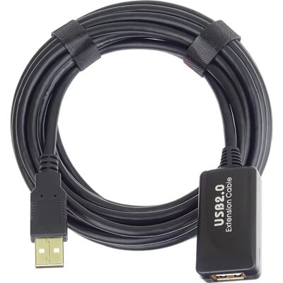 PremiumCord USB-A - USB-A 5m Musta Kaapeli - USB 2.0 PremiumCord USB-A - USB-A 5m Musta Kaapeli - USB 2.0