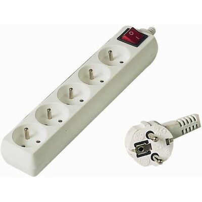 PremiumCord PP5K-02 Power Extension - 2 m, 5 Steckdosen PremiumCord PP5K-02 Power Extension - 2 m, 5 Steckdosen