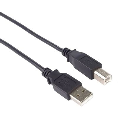Câble USB 2.0 PremiumCord - 2m - USB A à B - Noir Câble USB 2.0 PremiumCord - 2m - USB A à B - Noir