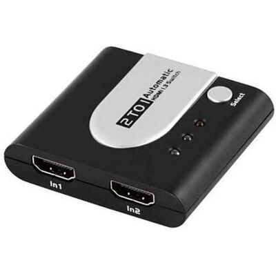 PremiumCord HDMI 2:1 Switch - Auto, Full HD 1080p, 3D, Black/Silver PremiumCord HDMI 2:1 Switch - Auto, Full HD 1080p, 3D, Black/Silver
