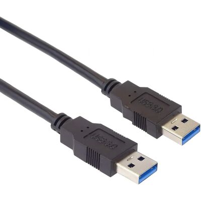 Câble USB-A à USB-A PremiumCord 2m Noir - Publicité Câble USB-A à USB-A PremiumCord 2m Noir - Publicité