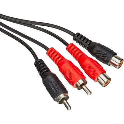 PremiumCord stereo RCA förlängningskabel 2m svart PremiumCord stereo RCA förlängningskabel 2m svart
