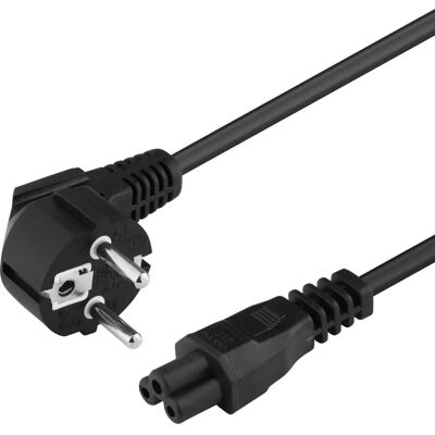 Câble réseau IEC 320 C5 noir 2m PremiumCord kpspt2 pour ordinateur portable Câble réseau IEC 320 C5 noir 2m PremiumCord kpspt2 pour ordinateur portable