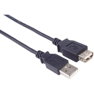 Câble d'extension USB 2.0 A-A - 0,2m - Noir - Câble USB Câble d'extension USB 2.0 A-A - 0,2m - Noir - Câble USB