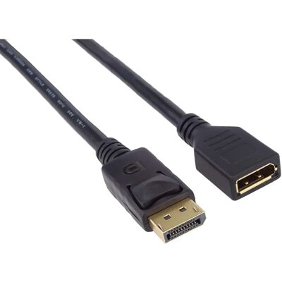 PremiumCord DisplayPort cable extension - 3m - Black PremiumCord DisplayPort cable extension - 3m - Black