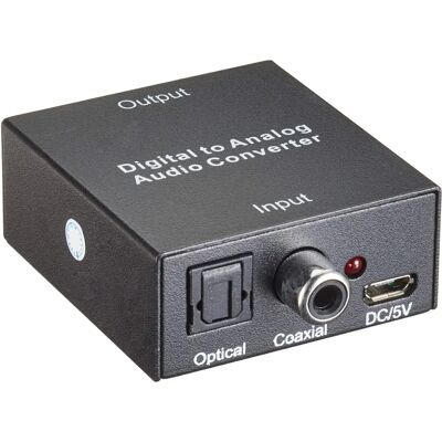 PREMIUMCORD Digital till Analog Ljudomformer - Coax, Toslink, 2 RCA PREMIUMCORD Digital till Analog Ljudomformer - Coax, Toslink, 2 RCA