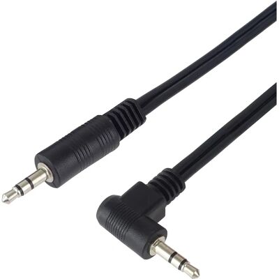 Câble Audio PremiumCord 0,5 m - Jack 3,5 mm, Connecteur à 90°, Noir - Publicité Câble Audio PremiumCord 0,5 m - Jack 3,5 mm, Connecteur à 90°, Noir - Publicité