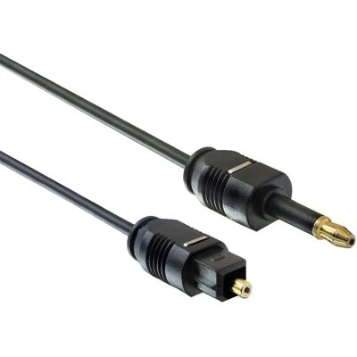 Premiumcord Optisch digitaal audiokabel - 2,2m Zwart Premiumcord Optisch digitaal audiokabel - 2,2m Zwart