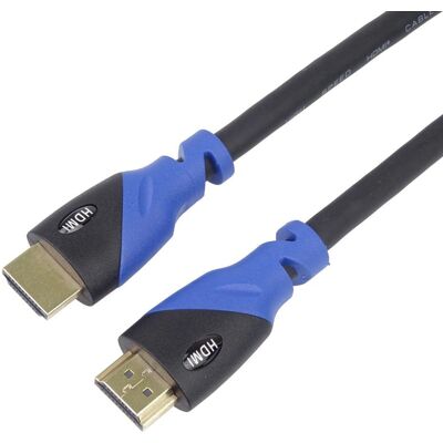 PremiumCord 1m HDMI Kabel - Ondersteunt 4K HDR - Zwart & Blauw PremiumCord 1m HDMI Kabel - Ondersteunt 4K HDR - Zwart & Blauw