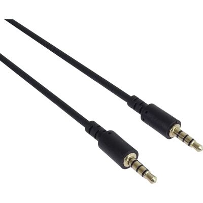 Câble audio Premiumcord 3,5 mm - 0,5M Noir - Publicité Câble audio Premiumcord 3,5 mm - 0,5M Noir - Publicité