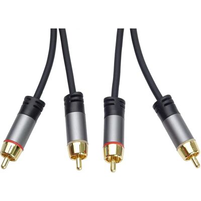 Premiumcord 1,5m RCA Audio Video Kabel – Robust & Flexibel Premiumcord 1,5m RCA Audio Video Kabel – Robust & Flexibel