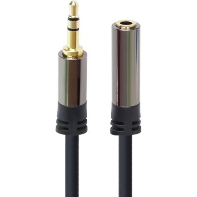 Premiumcord Magas minőségű 3,5 mm Kábel - 3M M/F Premiumcord Magas minőségű 3,5 mm Kábel - 3M M/F