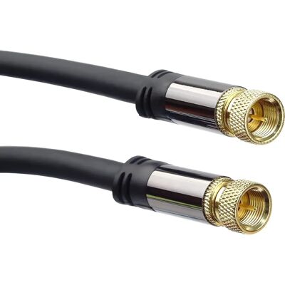 Cavo satellite PREMIUMCORD connettore F maschio - F maschio 5m Cavo satellite PREMIUMCORD connettore F maschio - F maschio 5m