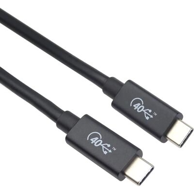 Premiumcord Ku4cx12bk - 1,2M USB4 40Gbps - Fekete - USB Kábel Premiumcord Ku4cx12bk - 1,2M USB4 40Gbps - Fekete - USB Kábel