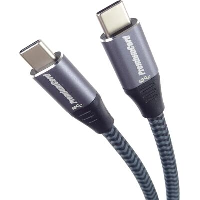 Premiumcord Usb 3.2 Gen 1 USB-C Kabel - Baumwollgeflecht - 1,5M Premiumcord Usb 3.2 Gen 1 USB-C Kabel - Baumwollgeflecht - 1,5M