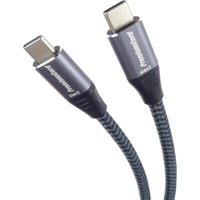Premiumcord USB-C Kabel - Baumwollgeflecht 1,5m - USB 3.2 Gen 2 Premiumcord USB-C Kabel - Baumwollgeflecht 1,5m - USB 3.2 Gen 2